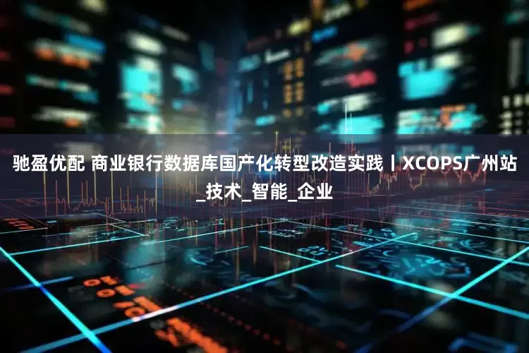 驰盈优配 商业银行数据库国产化转型改造实践丨XCOPS广州站_技术_智能_企业