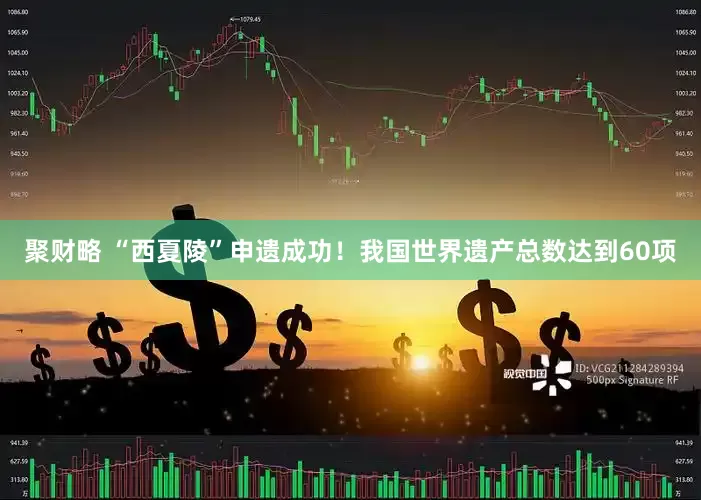 聚财略 “西夏陵”申遗成功！我国世界遗产总数达到60项
