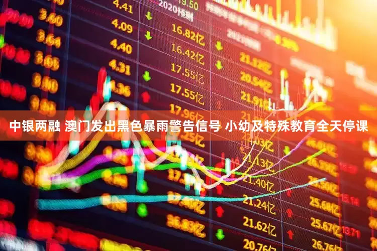 中银两融 澳门发出黑色暴雨警告信号 小幼及特殊教育全天停课